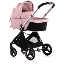 Chipolino Kinderwagen Elite 3 in 1 i-Size Babyschale Sportsitz Babywanne Tasche pink - Rosa