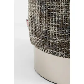 Kare Hocker Berry High Polyester 39 x 47 x 39 cm Silber/Dunkelgrau