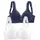 PETITE FLEUR Soft-BH Damen marine+weiß Gr.100B