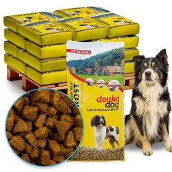 deuka dog Naturkost 17x15kg - Trockenfutter mit Lamm & Reis für erwachsene Hunde, weizenfrei