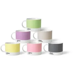 Pantone Porzellan Teebecher 6er-Set Set 2 - Pastell-Töne