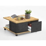 FMD 659-001 Couchtisch Twin B/H/T Ca. 70x36x70 cm in Matera-Artisan Eiche