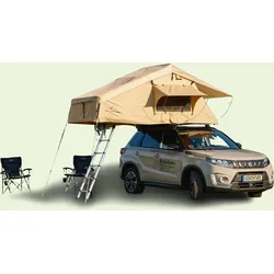 Adventurer160 Dachzelt 160x310 cm mit Matratze. 3D Mesh & Teleskopleiter EINHEITSFARBE 3-4 PERSONEN