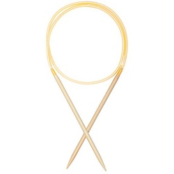 buttinette Rundstricknadel, Bambus, 80 cm