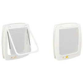 Ferplast 4-Wege Magnetische Katzenklappe Swing 7 SET Weiß 72104011