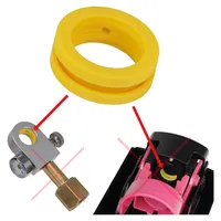 1x Dichtung Ersatz für C02 Zylinder Flasche Quick Connect Rosa kompatibel mit Sodastream Duo - Crystal 3.0 - Gaia - Art -Terra und C02 Refil  Adapter - Gelb