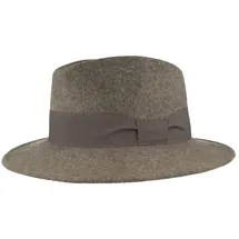 Breiter Filzhut grau M