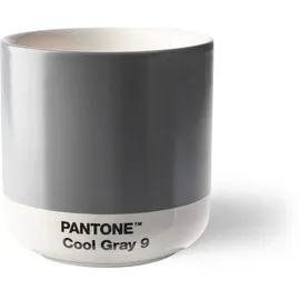 Copenhagen Design Pantone doppelwandiger Porzellan-Thermobecher Cortado, ohne Henkel, 190ml, Gray 9, Cool Grey 9