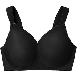 GLAMORISE Nahtlos stützender MagicLift-T-Shirt-BH - Schwarz Unterwäsche   Damen 