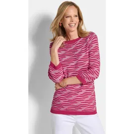 GOLDNER Rundhalspullover pink 42