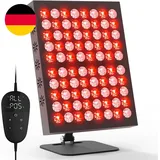 Hottoerak 62W Rotlichtlampe Mit 80LED, 660 Nm & 850 Nm Infrarotlampe Mit 5 Helli