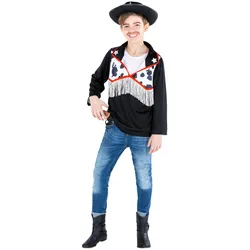tectake® Jungenkostüm Cowboy Hemd Sheriff