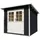 Weka Gartenhaus 219 2,35 x 2,40 m anthrazit
