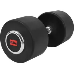 Kurzhantel Profi Gummi 2.5-50 KG SCHWARZ|ROT|silber 32kg
