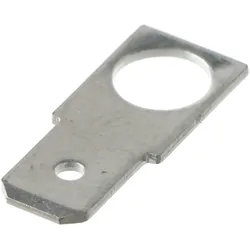 AccuCell FASTON-Adapter M6 AUF FASTON 6,3 Faston Kontakt 6,3mm mit Ringöse M6, 45° gebogen