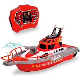 DICKIE RC-Boot Feuerwehrboot CH RTR rot