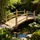 Tectake Gartenbrücke Cantara 137 x 58 x 58 cm Braun