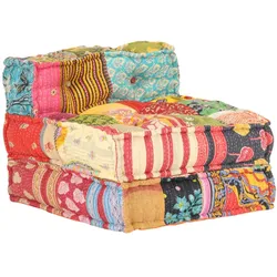 vidaXL Modularer Pouf Patchwork Stoff
