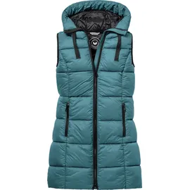 patsy & lou Damen Steppweste mit Kapuze