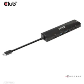Club 3D USB Typ-C 3.2 Gen1, 6in1 Hub HDMI 8K30Hz-4K120Hz, 2xUSB Typ-A, RJ45 100W