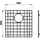 Reginox Bodengitter 40 x 40 cm Farbe Gun Metal