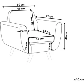 Beliani Beliani, Sessel, Bernes