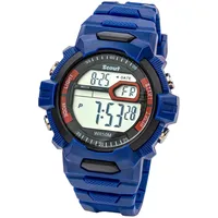 Scout The Digi 280308001 Gehäusefarbe Blau Silikonarmband Blau