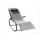 Chillroi Schaukelgartenstuhl Liegestuhl 62 x 162 x 80 cm grau