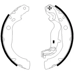 Textar Bremsbacken Mit Handbremshebel Hinterachse Für Dacia Duster 91082900: Bremsbackensatz Renault: 440605238r Renault: 440a09374r Renault: 44060786