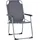 Beliani Gartenstuhl 4er Set Grau/Schwarz