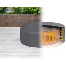 BESTWAY Thermo-Komplettabdeckung grau Ø 196 cm