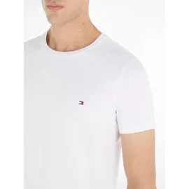 Tommy Hilfiger Core Stretch Slim Fit C Kurzarm-T-Shirt White L