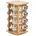 Gewürzrondell mit Gläsern 18 x 18 x Beige