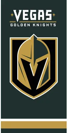 Handtuch Official Merchandise  NHL Vegas Golden Knights - grau,Gold,Weiß