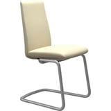 Stressless® Polsterstuhl Laurel, Low Back, Größe M, mit Beinen aus Stahl in Chrom matt beige