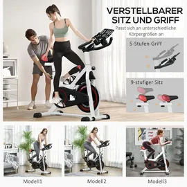 Homcom Heimtrainer Fahrradtrainer schwarz