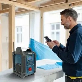 Leicke Baustellenradio DAB+ schwarz