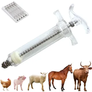 Aiupuyer Veterinärfütterungspistole, kontinuierliche Drench-Pistole einstellbares Dosiergerät Veterinärmedizin Spender für die Haltung Autonomes Fütterungswerkzeug für Gänseschwein Bulle