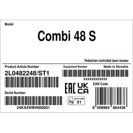 Stiga Combi 48 S 3,5 PS