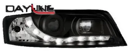 Kristall-Scheinwerfer DAYLINE AUDI A4 (2001-2004) - schwarz