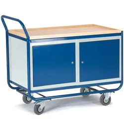 Rollcart Montagewagen 07-4346, 2 Stahlschränke, Ladefläche: 1000x575mm, Tragkraft: 300 kg