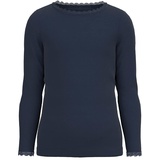 NAME IT Mädchen Nkflitte Ls XSL Noos Top, Dark Sapphire, 98 EU