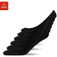 SNOCKS Füßlinge 6 Paar Schwarz 43-46