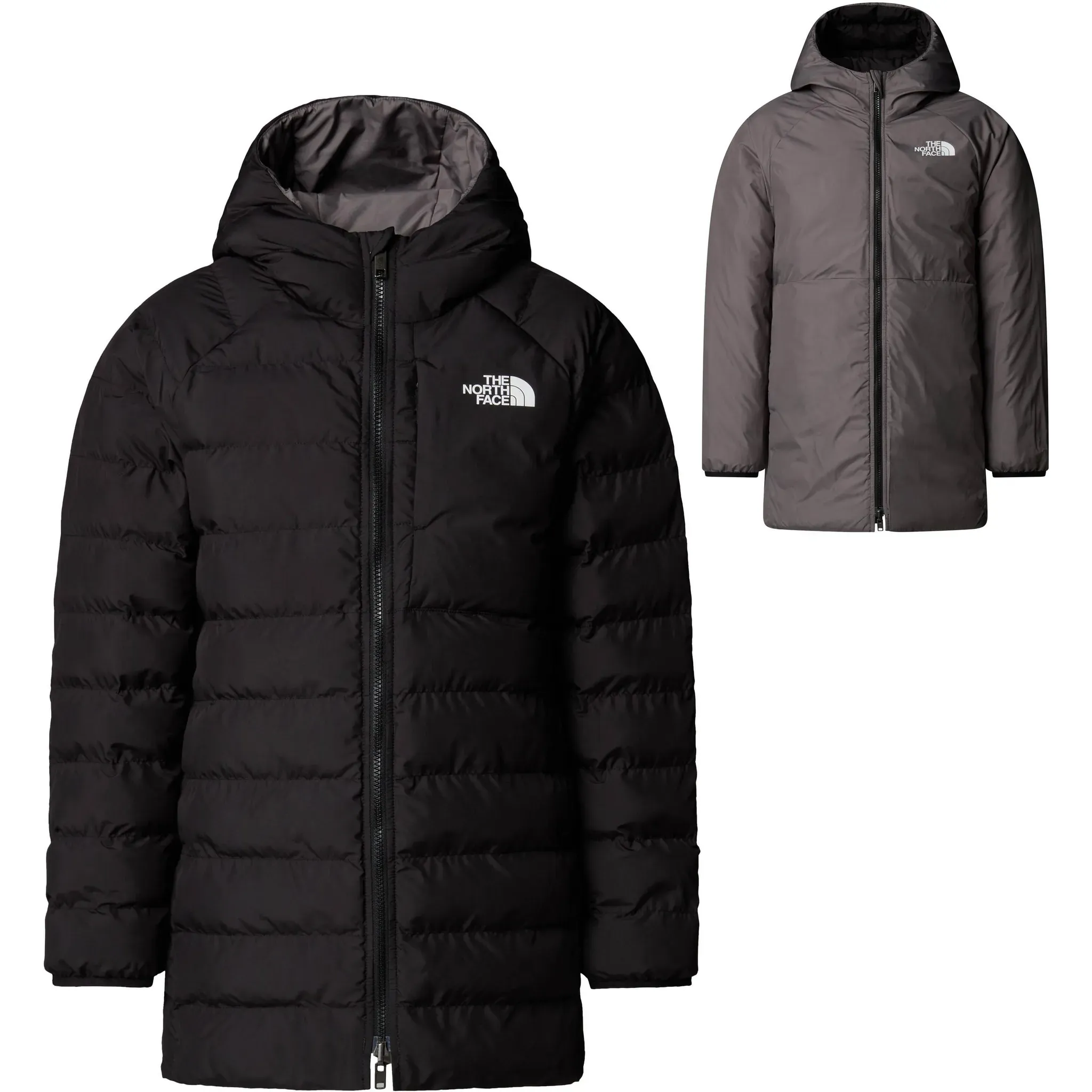 The North Face REVERSIBLE PERRITO Parka Mädchen in tnf black, Größe 170/176 - schwarz