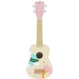 Classic World Kinder-Ukulele aus Holz rosa