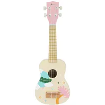 Classic World Kinder-Ukulele aus Holz rosa