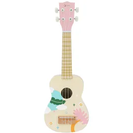 Classic World Kinder-Ukulele aus Holz rosa