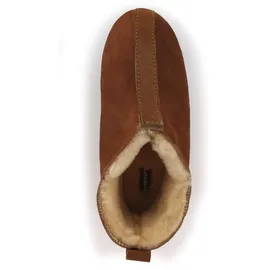 SHEPHERD Hausschuhe Lammfell Braun 38