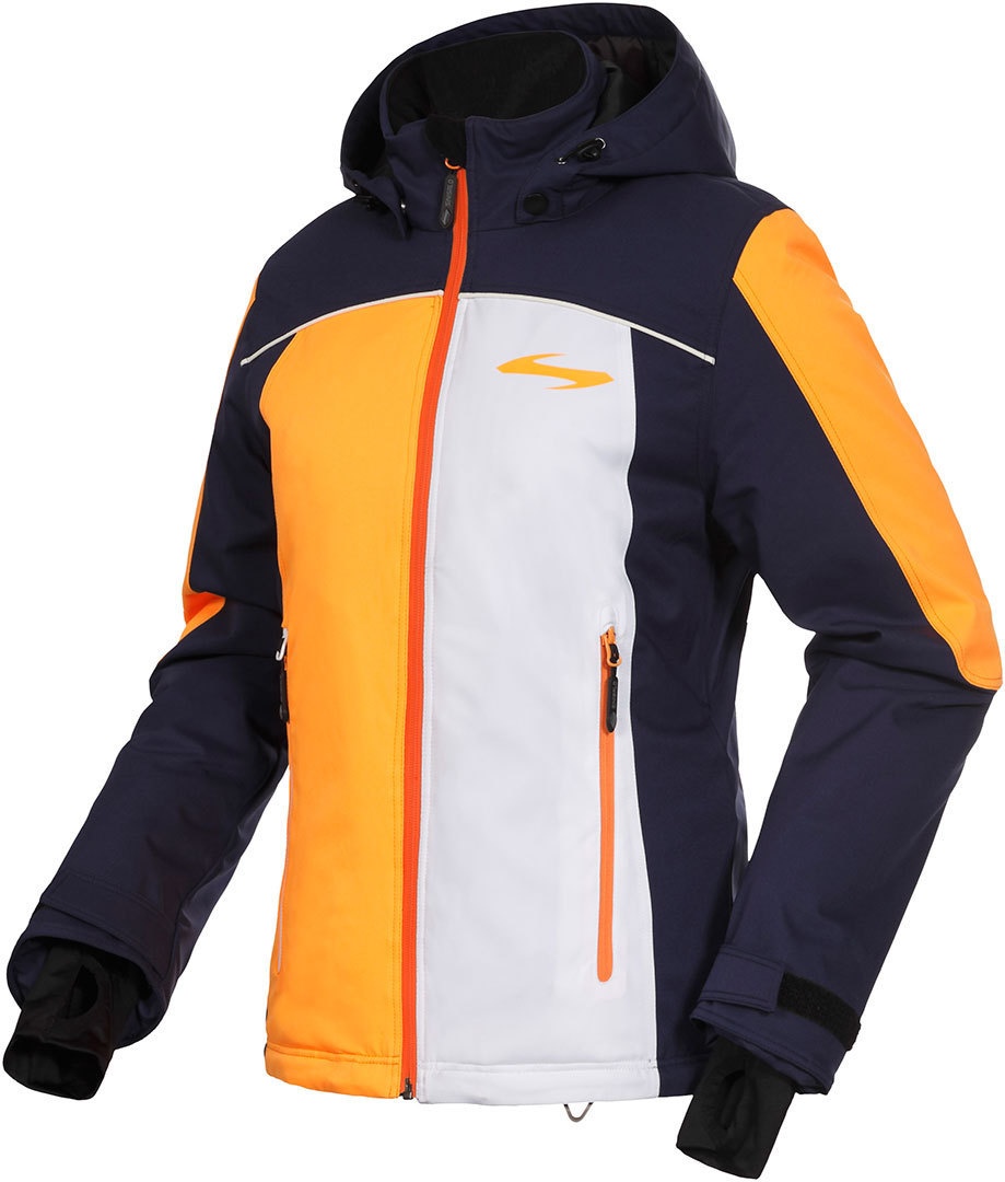 Sinisalo Tekla Snowmobile Damen Jacke, schwarz-weiss-orange, Größe 34