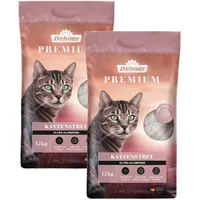 Dehner Premium Katzenstreu Ultra Babypuder-Duft, klumpend